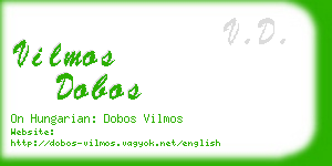 vilmos dobos business card